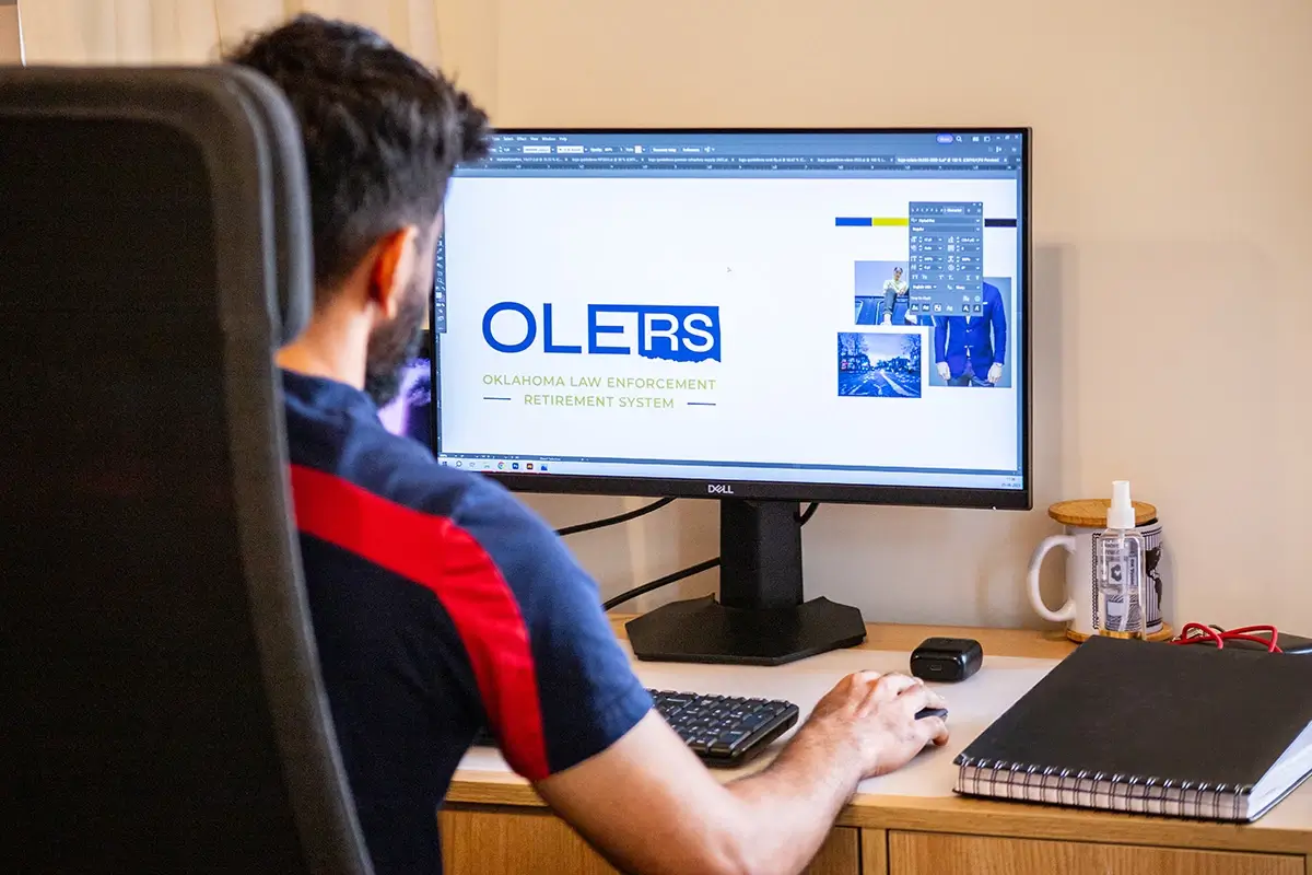 person sitting infront of a computer