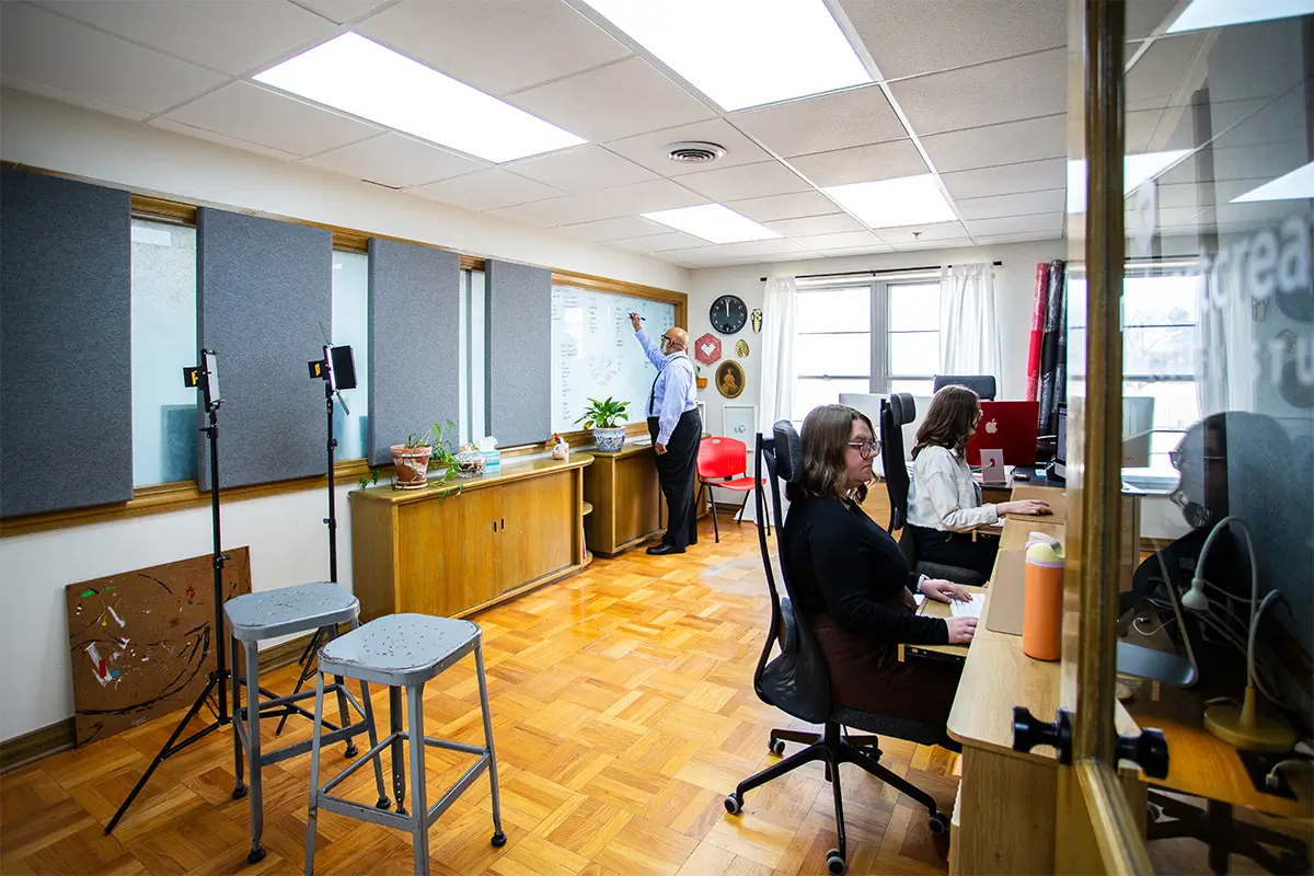 Women working in office